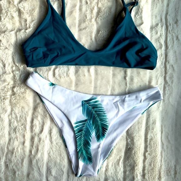 Never worn Turquoise ZAFUL Bikini - Picture 1 of 4